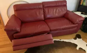 Zwei-teilige Echtleder-Couch Bild 2