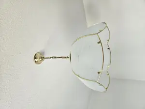 edle Hängelampe mit Glasschirm Bild 2
