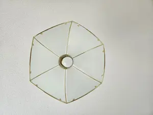 edle Hängelampe mit Glasschirm Bild 3