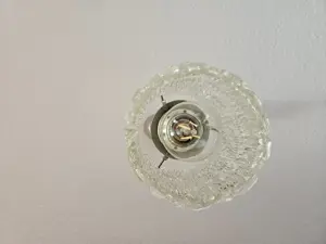 zwei Stück edle Hängelampe mit Kristallglas Bild 3