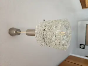 zwei Stück edle Hängelampe mit Kristallglas Bild 2