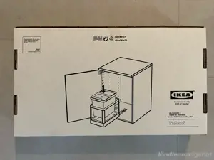 NEU ikea HALLBAR Rahmen für Abfalltrennung, ausziehb, hellgrau Bild 2