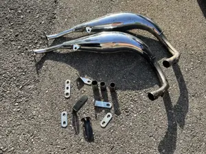 2x Chromed Lower 50 70ccm (Für Moped 50ccm)