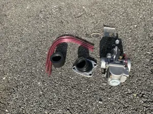 Vergaser Motoflow Falt side 24mm inkl. zubehör für Mopeds  Bild 2