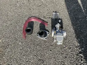 Vergaser Motoflow Falt side 24mm inkl. zubehör für Mopeds  Bild 4
