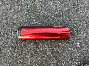 Verkaufe 2x Voca Endschalldämpfer Rot Schwarz (Moped 50ccm) Bild 6