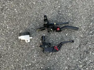 Brems- & Kupplungsarmaturenset Motoflow CNC Schwarz Bild 2