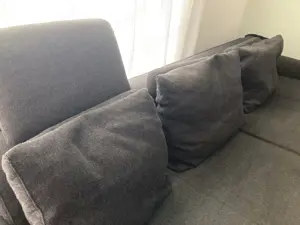 Couch dunkelgrau schwarz Bild 3
