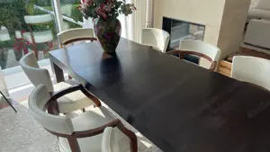 Wohnzimmertisch mit 8 Ledersessel und 4 Barhocker Bild 5