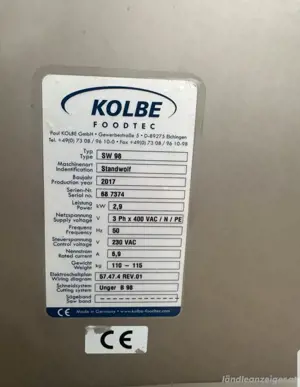 Fleischwolf Kolbe SW98 Neuwertig Bild 4