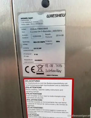 Wiesheu Euromat 64-S mit Selbstreinigung Bj 2014 Bild 2