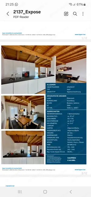 Wohnung in Satteins zu verkaufen