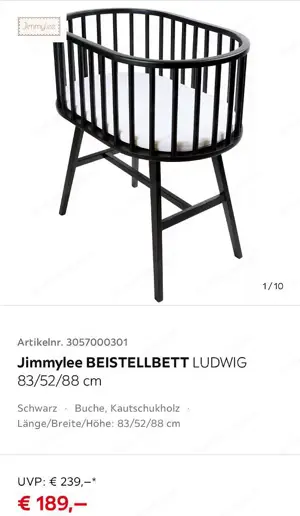 Beistellbett mit Matratze