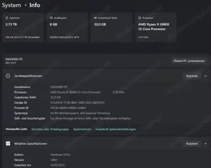 Highend-PC (Ryzen 9 5900X, 1TB M2 SSD, 2TB HDD, 32GB Ram, RTX3070) - TOP Bild 9