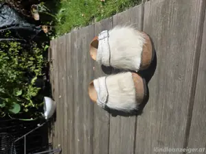 Holzschuhe Weiß