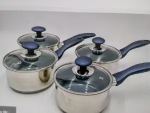 4x Edelstahl Stielkasserollen Mape