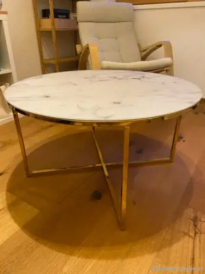 Couchtisch Sofatisch Wohnzimmertisch mit Marmor-Optik 