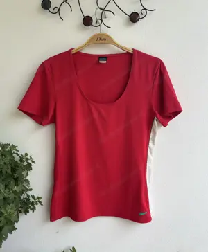 Rotes Damen kurzarm Oberteil von Palmers