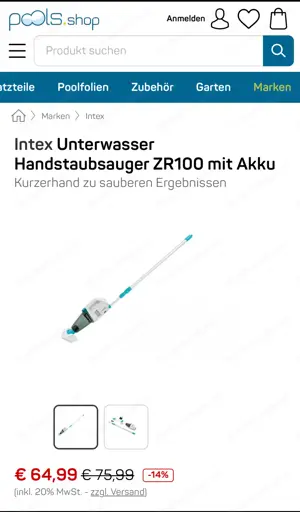 Index Poolsauger ZR100 mit Akku Bild 2