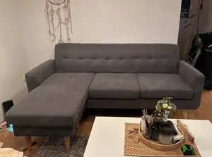 Verkaufe neuwertiges Ecksofa in L-Form   beidseitig montierbar! 