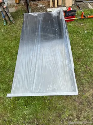 Edelstahl-Arbeitsplatte   192 x 90 cm Bild 2