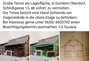 Große Tenne in Dornbirn  Oberdorf zu vermieten  Bild 4