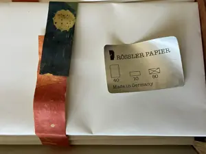 Briefschreibbox aus Papier handgeschöpft mit Kuverts, Karten und Umschlägen Bild 4