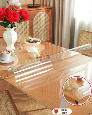 Artwelt Premium transparente Tischfolie   Nach Maß gefertigt & direkt mit DHL geliefert  Bild 3