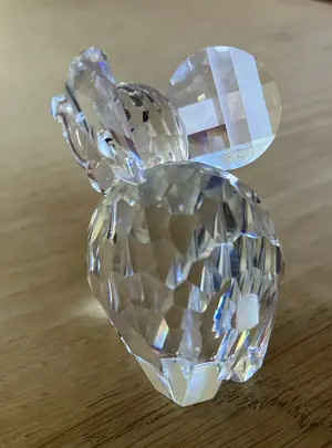 Elefant klein aus Glas facettiert von Swarovski Bild 2