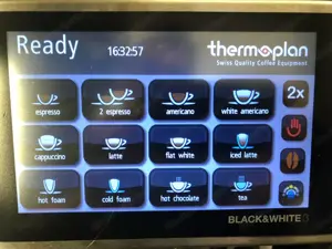 Thermoplan Black & White3 CTM kommerzieller Automatik Bohne 