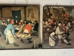 2 Bilder Bauerntanz v. Pieter Bruegel Bild 9