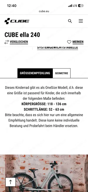 Cube Ella Kinderfahrrad Radcult  Bild 4