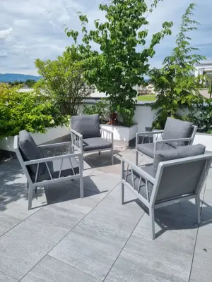 Loungegarnitur mit 4 Sessel Bild 4