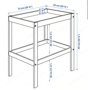 Wickeltisch SNIGLAR von Ikea Bild 2