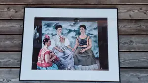 Bild von Frieda Kahlo , hochwertiger Druck 86x66 cm
