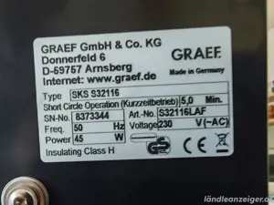 Aufschnittmaschine Graef Bild 4