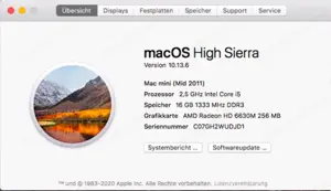 Mac Mini (Mid 2011), 16 GB Ram, 512 GB Samsung 830 SSD Festplatte Bild 4