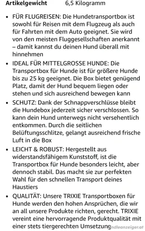 TRIXIE Hunde Transportbox Bild 2
