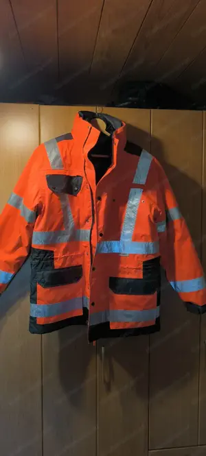 Sicherheits Arbeitsjacke gefüttert (Größe L)