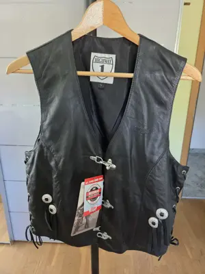 Motorrad Lederweste neu