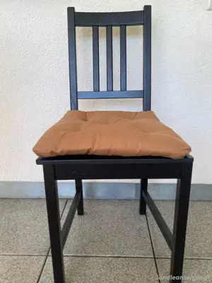 6x Stuhl Schwarz inkl. Sitzkissen Ikea