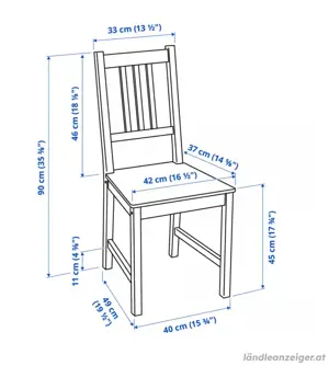 6x Stuhl Schwarz inkl. Sitzkissen Ikea Bild 4