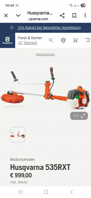 Motorsense Trimmer Husqvarna 