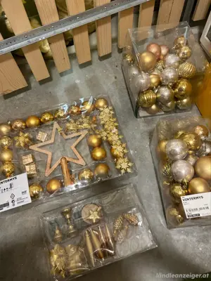 Ikea Christbaumkugeln zu verschenken