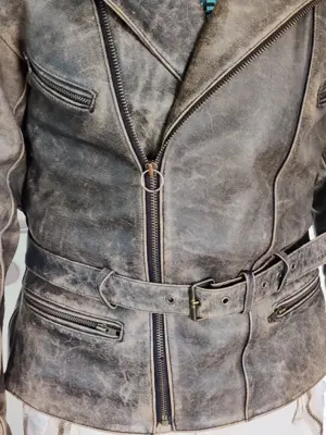Belo Motorradlederjacke für Herren Größe 54 Bild 5