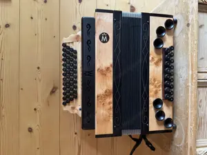 Steirische Harmonika Müller, Erle Massiv, B-Es-As-Des Bild 4