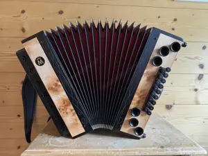 Steirische Harmonika Müller, Erle Massiv, B-Es-As-Des Bild 5