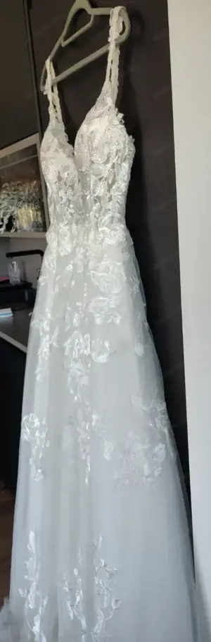 Brautkleid Elfenbeinfarben  Bild 3
