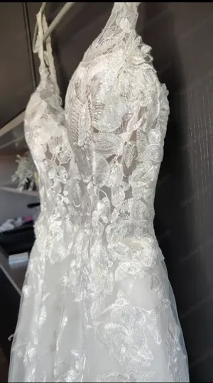 Brautkleid Elfenbeinfarben  Bild 2