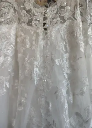 Brautkleid Elfenbeinfarben  Bild 7